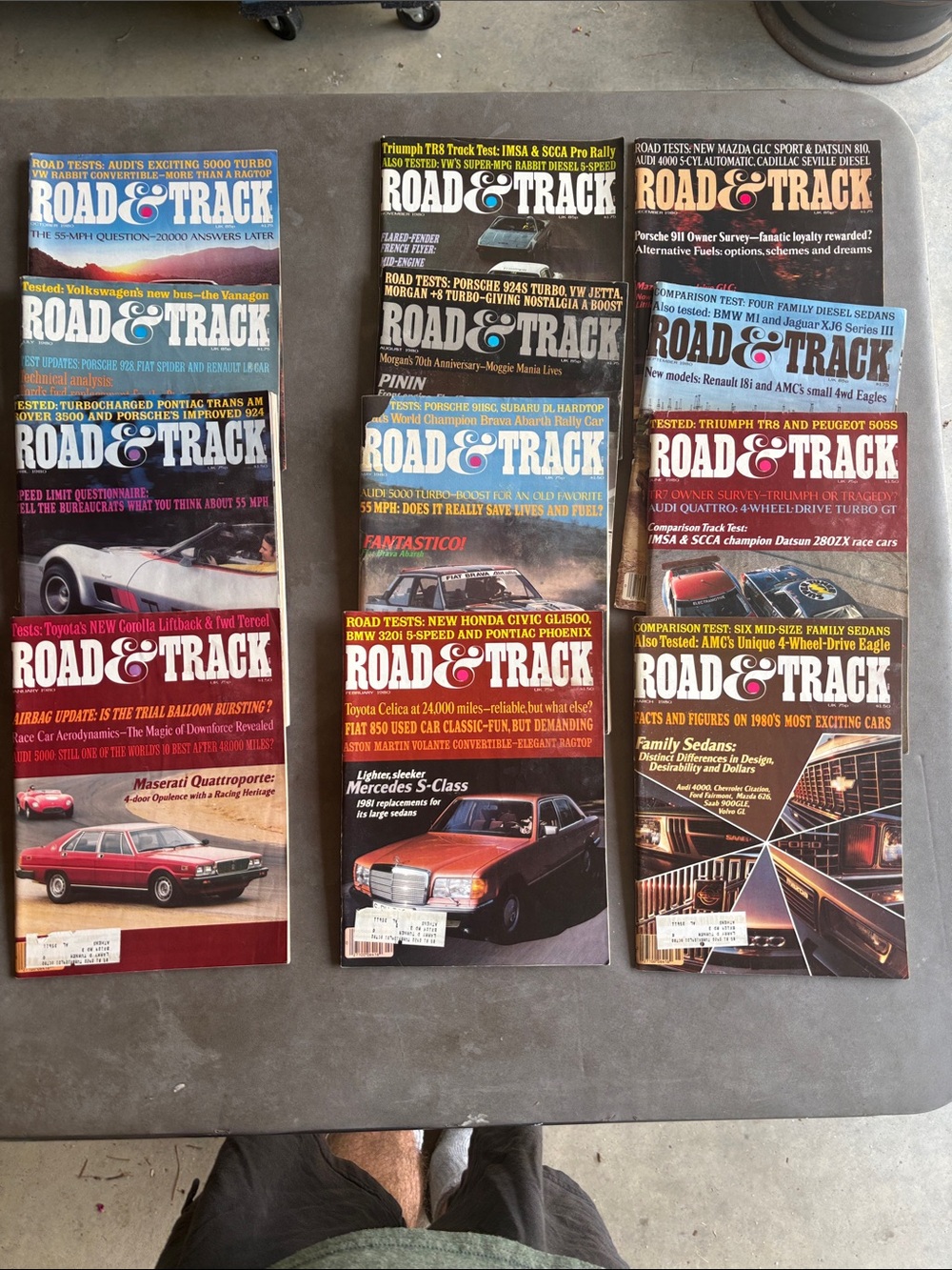 1980 ROAD & TRACK magazine lot